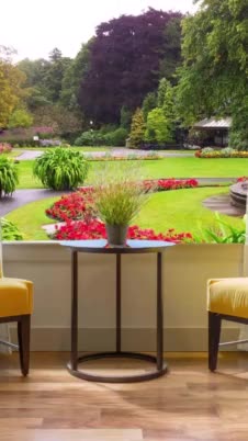 Chairs and Garden image